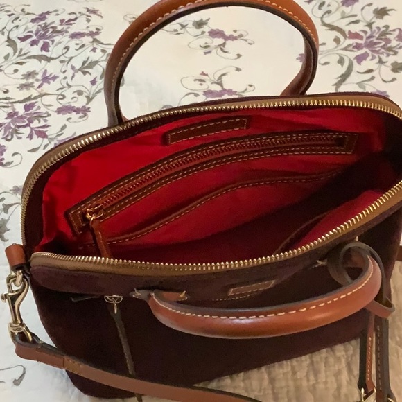 Dooney and Bourke suede satchel - Picture 7 of 12